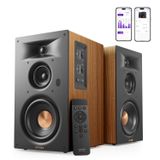 Ultimea Signature BS-30, actieve 3-weg boekenplankspeaker, geschikt voor plaatsing op een boekenplank, met HDMI-aansluiting