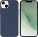 iMoshion Color Backcover iPhone 14 Plus - Donkerblauw - Siliconen Hoesje