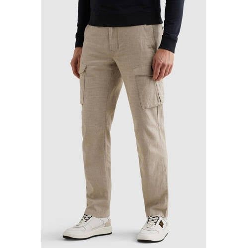PME Legend regular cargobroek met linnen beige