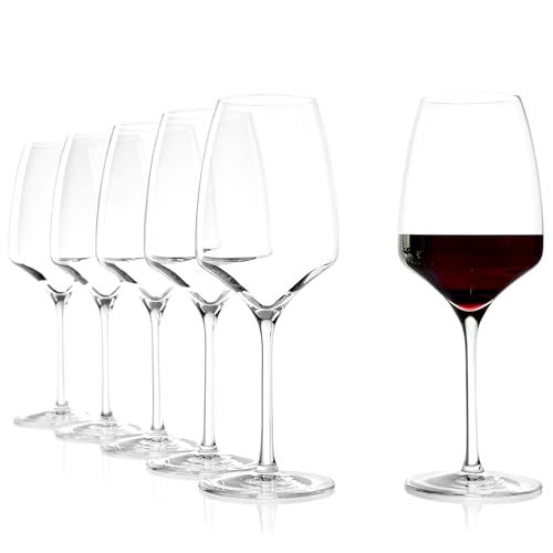 Stölzle Lausitz Rode Wijnglazen Experience Set van 6, 450ml