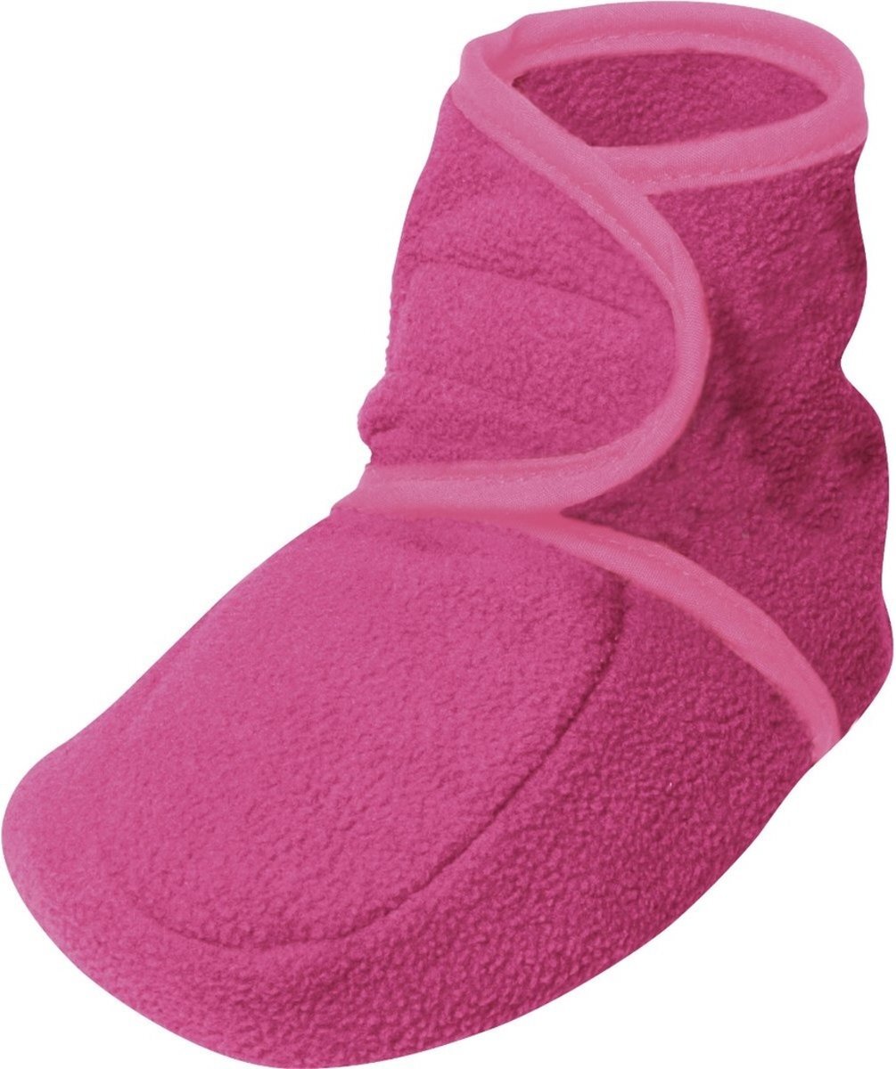 Playshoes fleece slofjes fuchsia