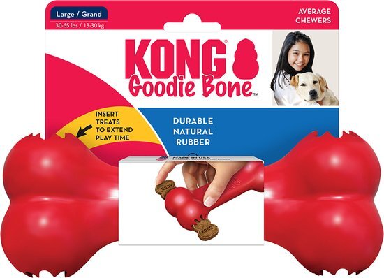 Kong Classic Goodie Bone rood