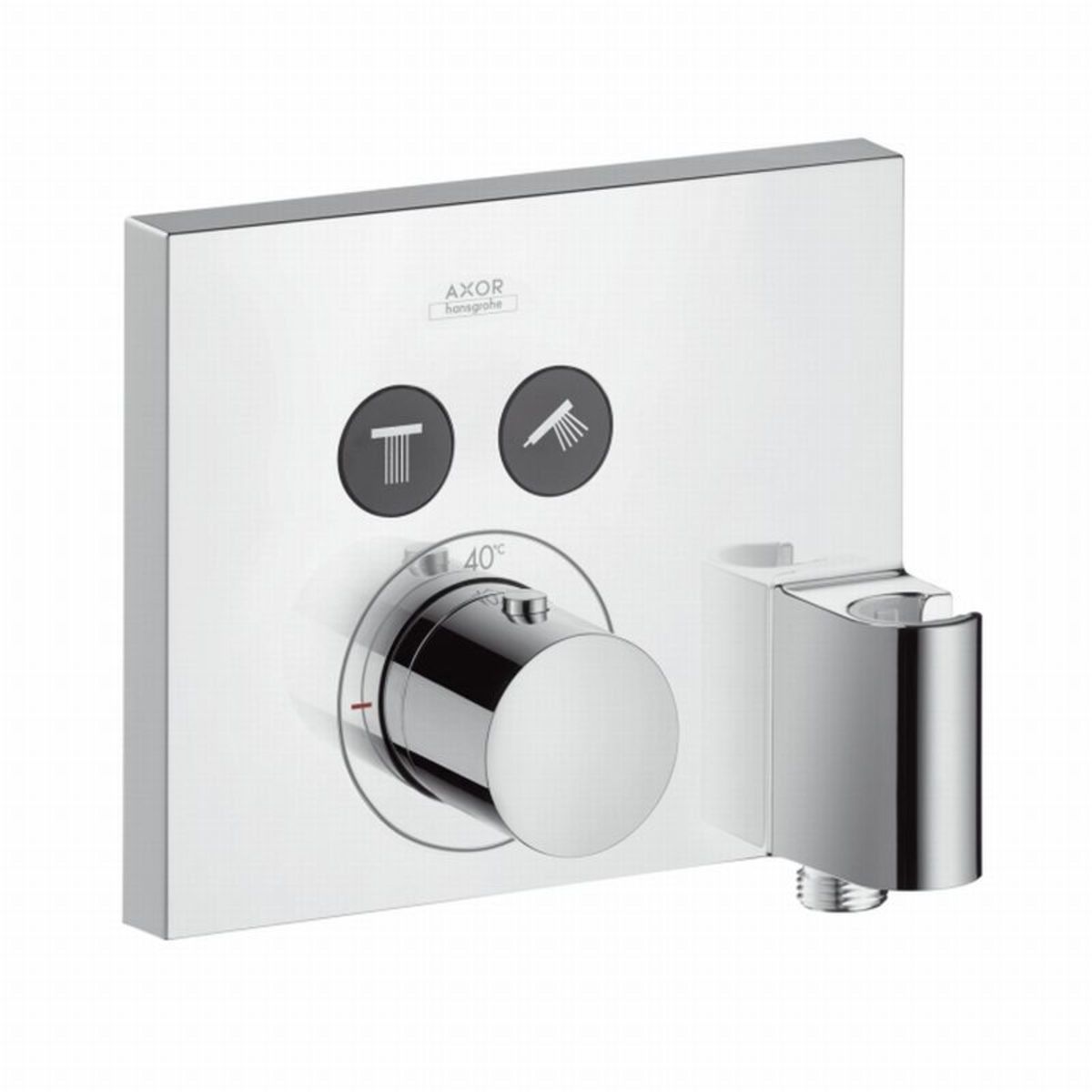 Axor Hansgrohe Showerselect afdekset thermostaat met stopkraan voor 2 functies Chroom