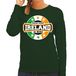 Bellatio Decorations Have fear Ireland is here sweater met sterren embleem in de kleuren van de Ierse vlag - groen - dames - Ierland supporter / Iers elftal fan trui / EK / WK / kleding L