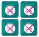 BIKE-label Bord 3D-stickers 80 x 80 mm 4 stuks geen hygiëneartikelen in het Klo 900219VE