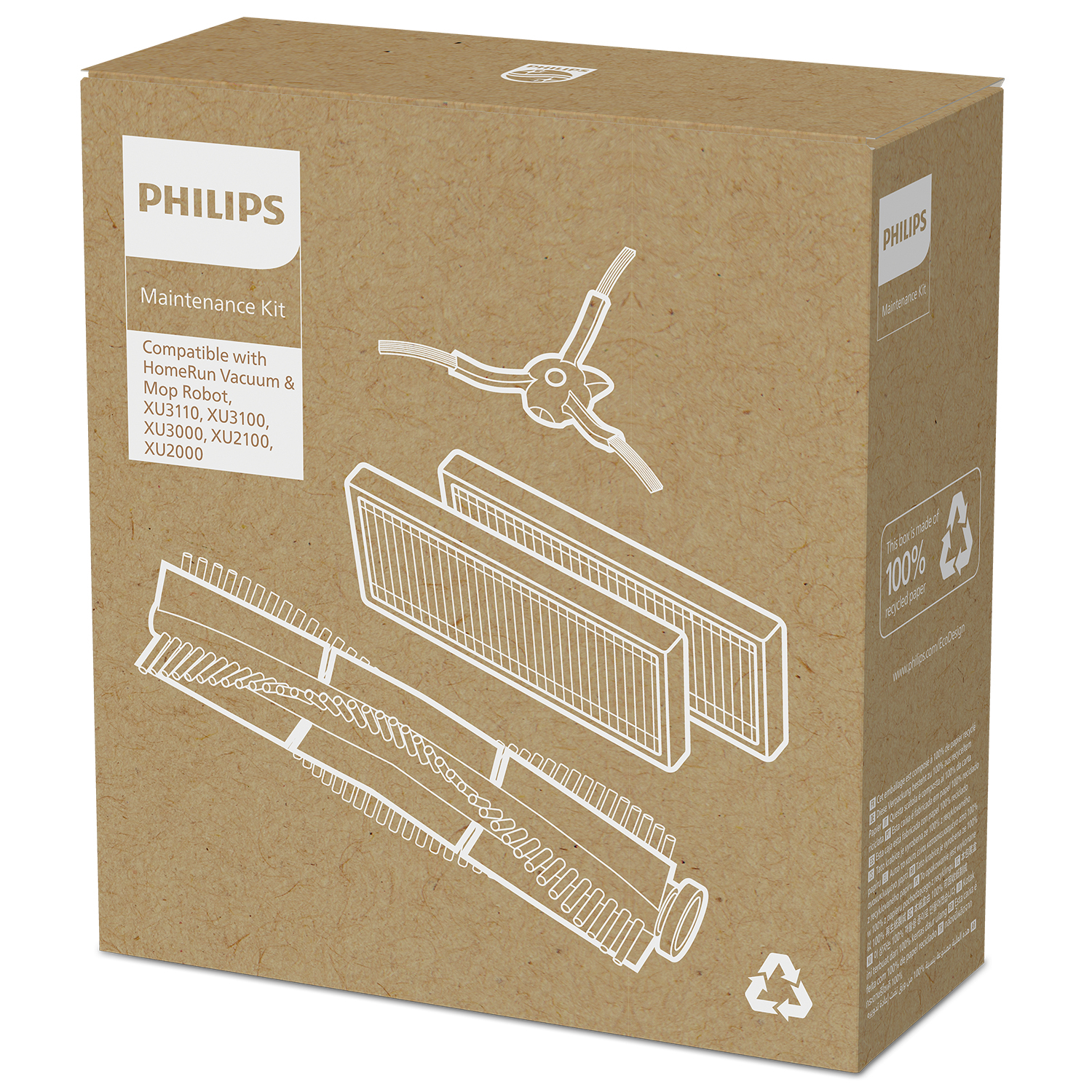 Philips HomeRun XV1433/00 Vervangingsset voor HomeRun 3000-robots