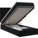 Maison Exclusive Lit Ottoman exclusif avec matelas, couleur noire, 100 x 200 cm, revêtement en velours