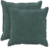 vidaXL Kussensloop 2 stuks HOUTEN Zeeblauw 65 x 65 cm Katoensatijn Fleece