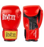 Benlee Bokshandschoenen Fighter Leer Rood/Zwart 8 oz
