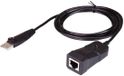 Aten UC232B-AT USB 2.0-adapter Straight USB Type A - RJ45 Zwart