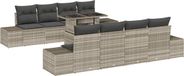 vidaXL Banc de jardin gris clair et gris foncé