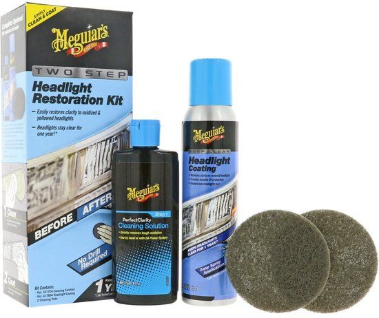 Meguiars Perfect Clarity Headlight Restoration Kit - 236 ml - 2 stuks