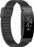 By Qubix - Milanese band met klemsluiting - Zwart - Geschikt voor Fitbit Inspire 3