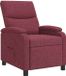 vidaXL Fauteuil inclinable Rouge vin Tissu