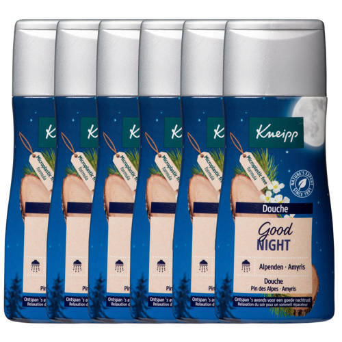 Kneipp Kneipp Douche Good Night douchegel - 6 x 200 ml - voordeelverpakking