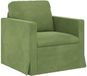 vidaXL Bank Lichtgroen 78 x 78 x 80 cm Fluweel