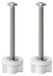 Set de 2 kits de fixation pour abattants de WC, 80 mm, acier inoxydable