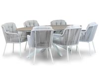 Santika Furniture Santika Tendenza/Panama 220 cm dining tuinset 7-delig