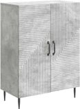 vidaXL Dressoir Betongrijs 66 x 34,5 x 89,5 cm Bewerkt hout
