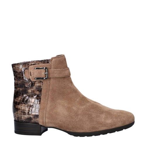 Gabor Comfort suède enkellaarzen taupe