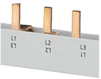 Siemens 5ST3645 Rail de distribution mâle, connexion 16 mm² : 4x contact de sécurité 3 phases Rail de distribution à broches 10 pièce(s)