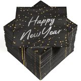 100 Happy New Year servetten, 3-laags, 33 x 33 cm, 100 stuks