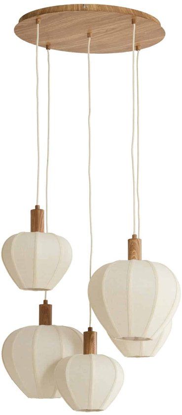 Light & Living Hanglamp Huxi - Naturel - Ø53x158cm