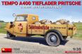MiniArt Modelbouwpakket Militaire voertuigen - 38045 Tempo A400 Tieflader Pritsche 3-Wheel Beer Delivery Truck Plastic - 1:35 - Modelbouw