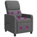 vidaXL - Relaxstoel - Donkergrijs - Polyester