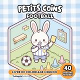 Petits Coins Football: Livre De Coloriage Mignon