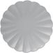 Ciao - Composteerbare FSC papieren borden (diameter 20 cm), 8 stuks, rookdiameter 23, antiek grijs, 34741