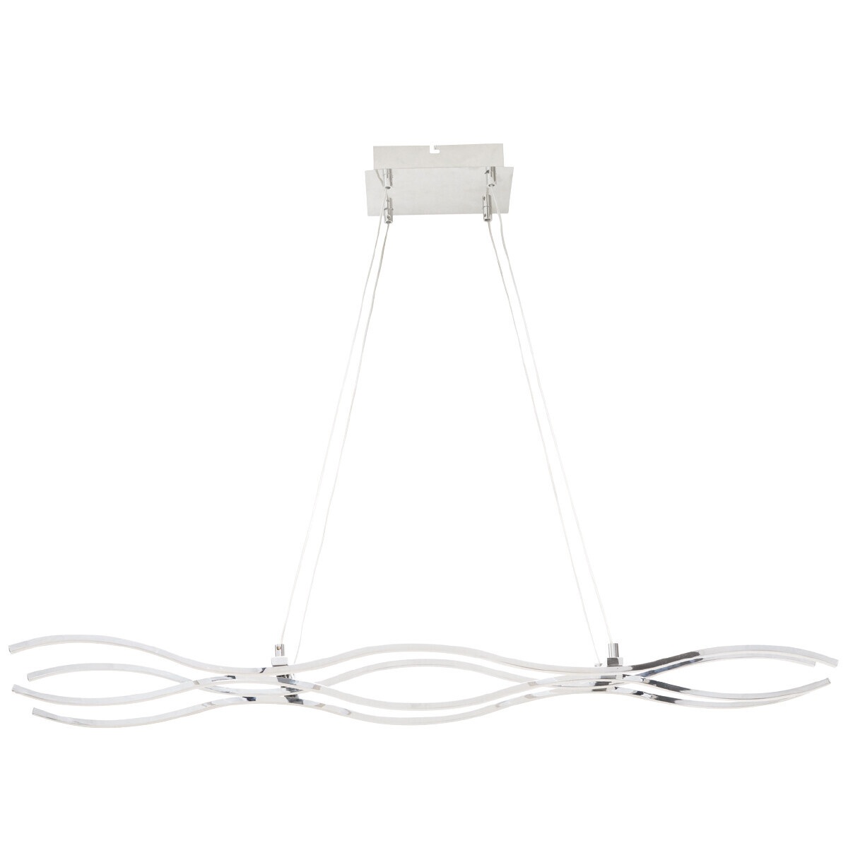 BES LED LED Hanglamp - Hangverlichting - Primon - 45W - Natuurlijk Wit 4000K - Mat Chroom - Aluminium