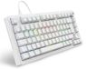 Sharkoon SGK25 Toetsenbord Thuis USB QWERTZ Duits Wit