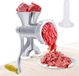 OIMG Hachoir à viande manuel remplisseuse de saucisses manivelle - Transformateur de viande en acier inoxydable - Usage domestique pour bœuf poulet piment - Hachoir à viande lavable au lave-vaisselle