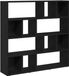 vidaXL Boekenkast/kamerverdeler zwart eiken 105x24x102 cm