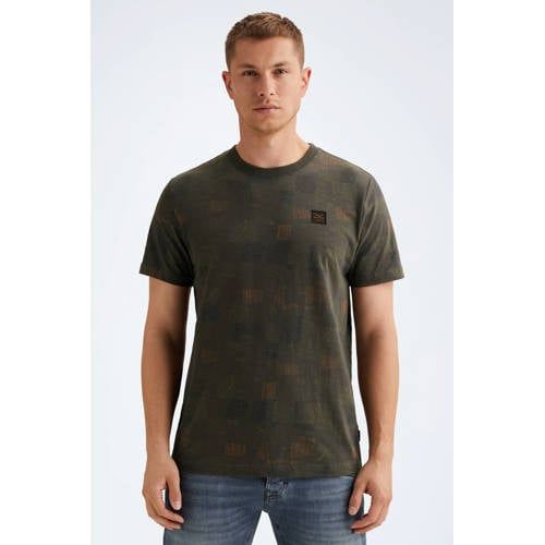 PME Legend regular T-shirt donkergroen