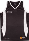 Spalding Jam Basketbalshirt Heren - Zwart / Wit - Maat M