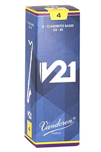 Vandoren V21 Reeds for Bass Clarinet - Strength 4