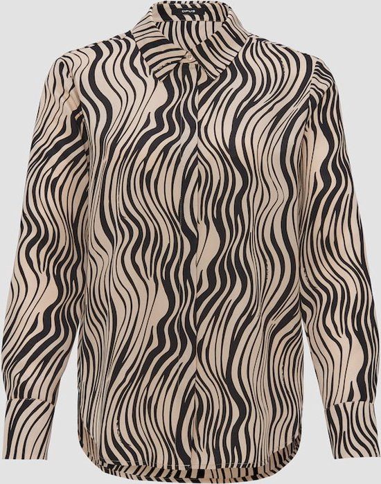 OPUS Falkine Glam blouse ivory maat L (40) - Vrouwen - Polyester - Herfst/Winter 2023