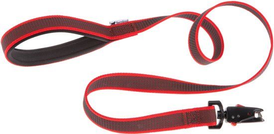 Ferplast Hondenriem Daytona Gummy Matic G20/120 Rood