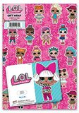 L.O.L. Surprise! 4 vellen cadeaupapier 4 etiketten 70 cm x 50 cm officieel Responsibly Resourced product