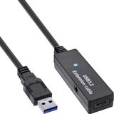 InLine 35650B USB-kabel USB 3.2 Gen 1 (3.1 Gen 1) 5 m USB A USB C Zwart