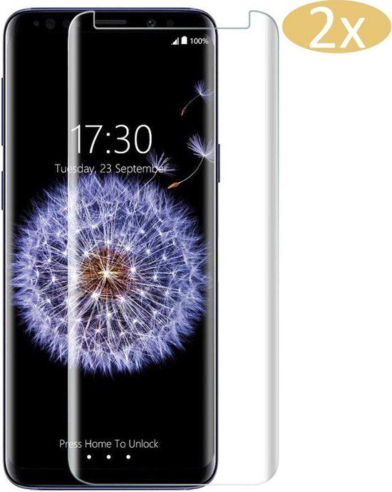iCall 2x Screenprotector Gehard Glas Samsung Galaxy S9 Plus - Case Friendly