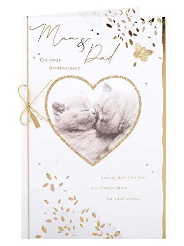 Clintons Clintons: Leuke Kittens Mama & Dad Anniversary Card 241x161mm