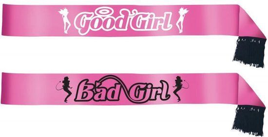 Boland Sjerp Good girl Bad girl - Roze - Vrijgezellenfeest - Unisex