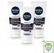 NIVEA MEN Gel pour le visage et la barbe sensible - 50 ml - Lot économique - 3 pièces