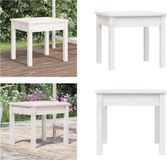 vidaXL Tuinbank - 50x44x45 cm - Massief Grenenhout - Wit
