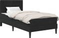 vidaXL Bedframe met matras met hoofdeinde Zwart 100 x 200 cm Fluweel