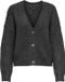 Only Vest Onlzoey L/s V-neck Cardigan Knt Noo 15215618 Dark Grey Melange Dames Maat - XS