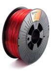 BASICFIL PETG (3D-printerfilament), 1,75 mm, 1 kg, transparant rood
